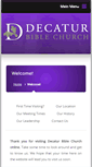 Mobile Screenshot of decaturbiblechurch.net
