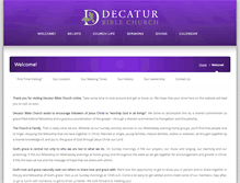 Tablet Screenshot of decaturbiblechurch.net
